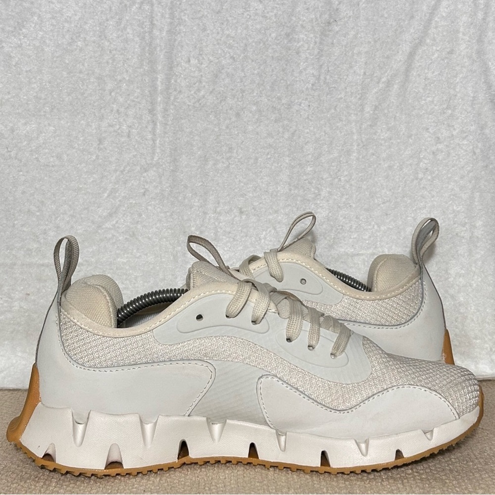 Reebok Womens White Zig Dynamica Running Athletic Sneakers Shoes SZ US 9 - Picture 6 of 11